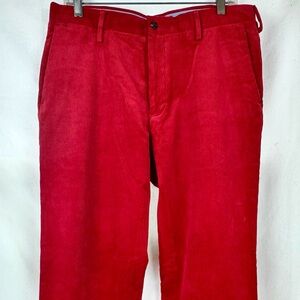 33x32 Ralph Lauren Polo Rugby Corduroy Classic Fit Trouser Pants Cords Red EUC